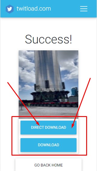 Download post button example